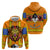 Swaziland Hoodie Lion Shield and Leopard Print Tribal Design