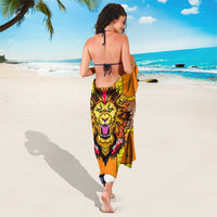 Swaziland Sarong Lion Shield and Leopard Print Tribal Design