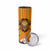 Swaziland Skinny Tumbler Lion Shield and Leopard Print Tribal Design