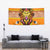 Swaziland Tapestry Lion Shield and Leopard Print Tribal Design