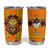 Swaziland Tumbler Cup Lion Shield and Leopard Print Tribal Design