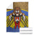 Swaziland Blanket Coat of Arms Lion Elephant Shield Leopard Print Design