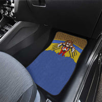 Swaziland Car Mats Coat of Arms Lion Elephant Shield Leopard Print Design