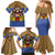 Swaziland Family Matching Mermaid Dress and Hawaiian Shirt Coat of Arms Lion Elephant Shield Leopard Print Design