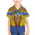 Swaziland Family Matching Mermaid Dress and Hawaiian Shirt Coat of Arms Lion Elephant Shield Leopard Print Design