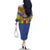 Swaziland Family Matching Off The Shoulder Long Sleeve Dress and Hawaiian Shirt Coat of Arms Lion Elephant Shield Leopard Print Design