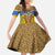 Swaziland Family Matching Summer Maxi Dress and Hawaiian Shirt Coat of Arms Lion Elephant Shield Leopard Print Design