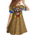 Swaziland Family Matching Summer Maxi Dress and Hawaiian Shirt Coat of Arms Lion Elephant Shield Leopard Print Design