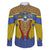 Swaziland Family Matching Summer Maxi Dress and Hawaiian Shirt Coat of Arms Lion Elephant Shield Leopard Print Design