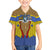 Swaziland Family Matching Summer Maxi Dress and Hawaiian Shirt Coat of Arms Lion Elephant Shield Leopard Print Design