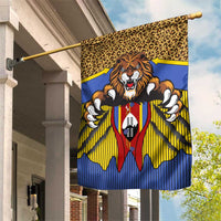 Swaziland Garden Flag Coat of Arms Lion Elephant Shield Leopard Print Design