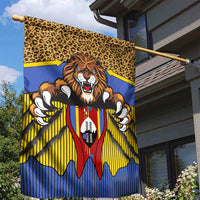 Swaziland Garden Flag Coat of Arms Lion Elephant Shield Leopard Print Design