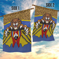 Swaziland Garden Flag Coat of Arms Lion Elephant Shield Leopard Print Design