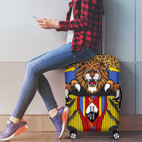 Swaziland Luggage Cover Coat of Arms Lion Elephant Shield Leopard Print Design