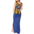 Swaziland Tank Maxi Dress Coat of Arms Lion Elephant Shield Leopard Print Design