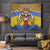 Swaziland Tapestry Coat of Arms Lion Elephant Shield Leopard Print Design