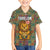 Sierra Leone Family Matching Long Sleeve Bodycon Dress and Hawaiian Shirt with Cute Lion Playing Djembe Drum and Tribal Pattern Design