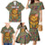 Sierra Leone Family Matching Mermaid Dress and Hawaiian Shirt with Cute Lion Playing Djembe Drum and Tribal Pattern Design