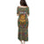 Sierra Leone Family Matching Puletasi and Hawaiian Shirt with Cute Lion Playing Djembe Drum and Tribal Pattern Design