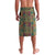 Sierra Leone Lavalava with Cute Lion Playing Djembe Drum and Tribal Pattern Design