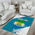 Sierra Leone Crest Area Rug with National Coat of Arms and Flag Colors