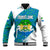 Sierra Leone Crest Baseball Jacket with National Coat of Arms and Flag Colors