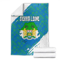 Sierra Leone Crest Blanket with National Coat of Arms and Flag Colors