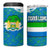 Sierra Leone Crest 4 in 1 Can Cooler Tumbler with National Coat of Arms and Flag Colors