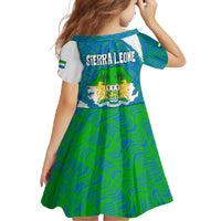 Sierra Leone Crest Family Matching Long Sleeve Bodycon Dress and Hawaiian Shirt with National Coat of Arms and Flag Colors