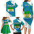 Sierra Leone Crest Family Matching Long Sleeve Bodycon Dress and Hawaiian Shirt with National Coat of Arms and Flag Colors