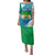 Sierra Leone Crest Family Matching Puletasi and Hawaiian Shirt with National Coat of Arms and Flag Colors