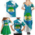 Sierra Leone Crest Family Matching Summer Maxi Dress and Hawaiian Shirt with National Coat of Arms and Flag Colors
