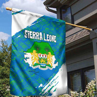 Sierra Leone Crest Garden Flag with National Coat of Arms and Flag Colors