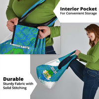 Sierra Leone Crest Grocery Bag with National Coat of Arms and Flag Colors