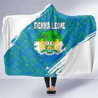 Sierra Leone Crest Hooded Blanket with National Coat of Arms and Flag Colors