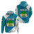 Sierra Leone Crest Hoodie with National Coat of Arms and Flag Colors