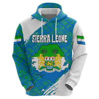 Sierra Leone Crest Hoodie with National Coat of Arms and Flag Colors