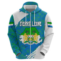 Sierra Leone Crest Hoodie with National Coat of Arms and Flag Colors