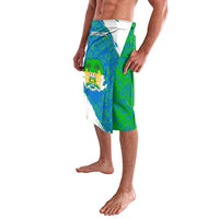 Sierra Leone Crest Lavalava with National Coat of Arms and Flag Colors