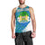 Sierra Leone Crest Men Tank Top with National Coat of Arms and Flag Colors