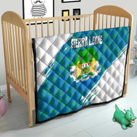 Sierra Leone Crest Quilt with National Coat of Arms and Flag Colors