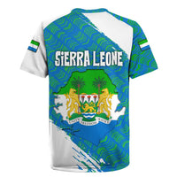 Sierra Leone Crest Rugby Jersey with National Coat of Arms and Flag Colors