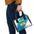Sierra Leone Crest Shoulder Handbag with National Coat of Arms and Flag Colors