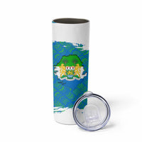 Sierra Leone Crest Skinny Tumbler with National Coat of Arms and Flag Colors
