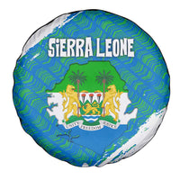 Sierra Leone Crest Spare Tire Cover with National Coat of Arms and Flag Colors