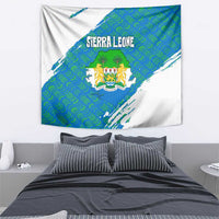 Sierra Leone Crest Tapestry with National Coat of Arms and Flag Colors
