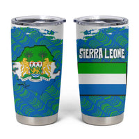 Sierra Leone Crest Tumbler Cup with National Coat of Arms and Flag Colors