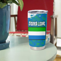 Sierra Leone Crest Tumbler Cup with National Coat of Arms and Flag Colors