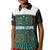 Sierra Leone Kid Polo Shirt with Tribal Animal Pattern Featuring Lion Elephant Giraffe and Monkey