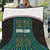 Sierra Leone Quilt with Tribal Animal Pattern Featuring Lion Elephant Giraffe and Monkey